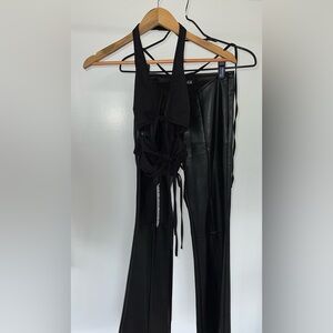 I.AM.GIA Elara Top and matching faux leather bottoms